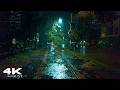 Dark Night Rainstorm Walk Rain Thunder ASMR For Sleep And Focus
