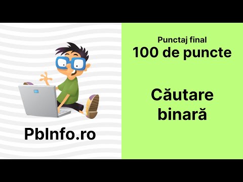 Solved Problems PbInfo - Binary Search — C++ Programming (32)