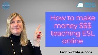 How to make money teaching English online