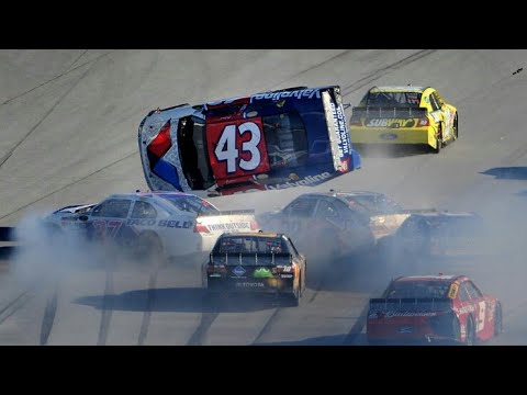 2010 TALLADEGA BIG ONE FEATURE AND ALLMENDINGER FLIP & FINISH!