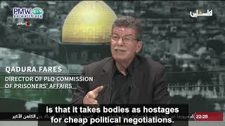 PLO Director of Prisoners' Affairs Interview accusing Israel of Hamas tactics