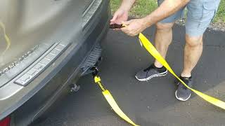 How to use Stanley 9000 pound tow strap