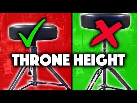 Drum Throne Height For Double Pedals - The Perfect Height For You