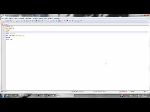 Batch File Tutorial 1