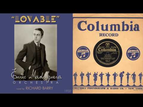 1932, Lovable, Enric Madriguera Orch. HD 78rpm