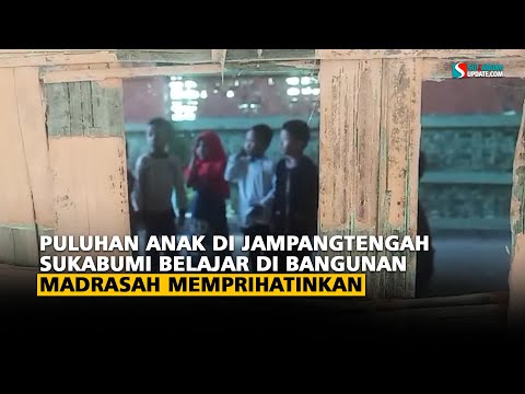 Puluhan Anak di Jampangtengah Sukabumi Belajar Di Bangunan Madrasah Memprihatinkan