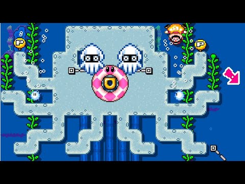 Super Mario Maker 2 🔧 Splish Splash Octo Dash 🔧 JaPo