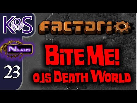 Factorio 0.15 Bite Me! Ep 23: War Preparations - Death World COOP MP Gameplay, Let's Play