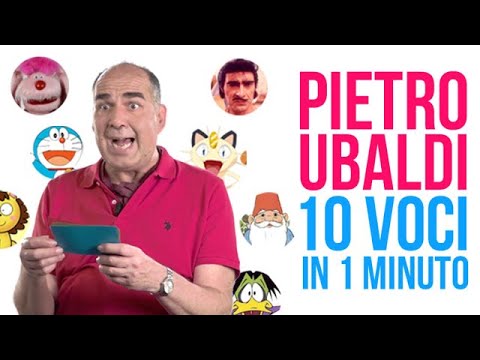 Pietro Ubaldi reinterpreta 10 personaggi in un minuto