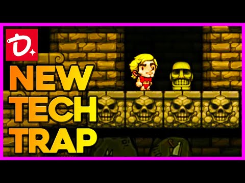 NEW TRAP TECH Coded By Derek Yu - Spelunky 2020 Challenge #87