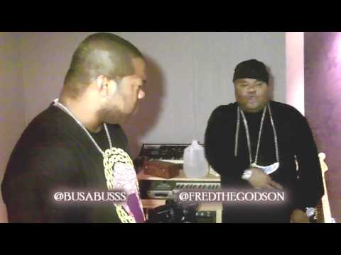 FRED THE GODSON IN THE STUDIO WITH BUSTA RHYMES (1ST TRACK PRODUCED BY GWHIZZ OF PMPWORLDWIDE)