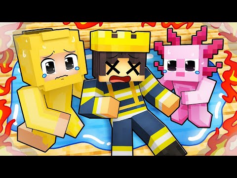 Mongo BECAME A FIREFIGHTER and SAVED A FAMILY In Minecraft!