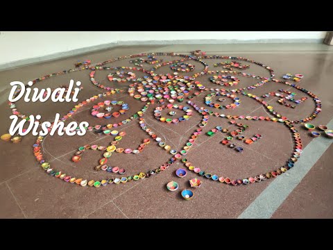 Diwali wishes WhatsApp status | Diwali wishes to all the viewers| Diya decor @ Ananthavalli school