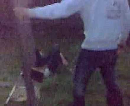 Stunt Man Josh smashes through a door drunk