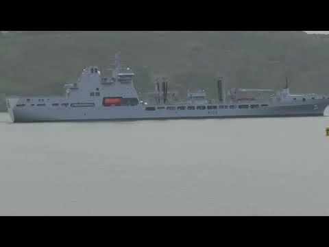 RFA Tideforce A139 Videoed From MV Armorique, Plymouth, England 14th May 2022