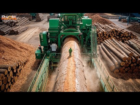 Inside USA’s Most Advanced Wood Sawmill | A Gigantic Machine Turning Millions of Logs to Lumber Fast