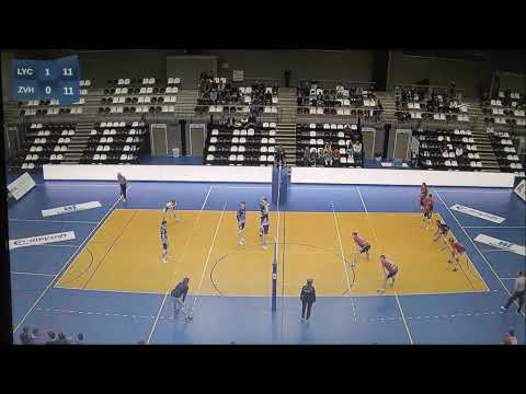 volleybalwedstrijd Amysoft Lycurgus tegen RECO ZVH op 5 maart 2022