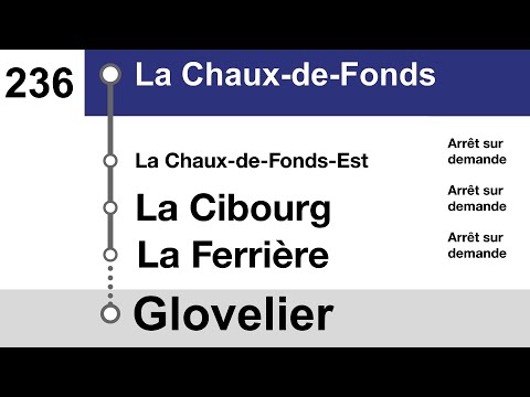 annonces CJ » 236 La Chaux-de-Fonds — Glovelier (2023) | SLBahnen