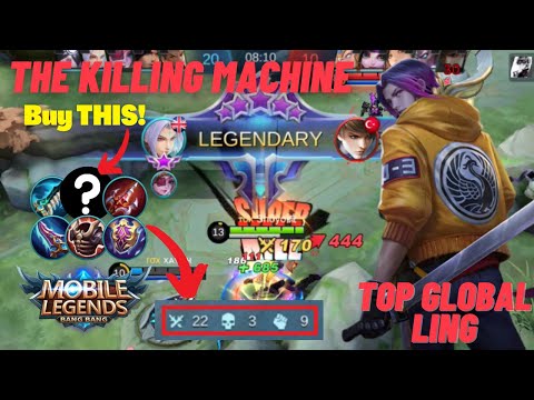 THE KILLING MACHINE | 92% WIN RATE? Ling Top Global Gameplay | Mobile Legends Bang Bang