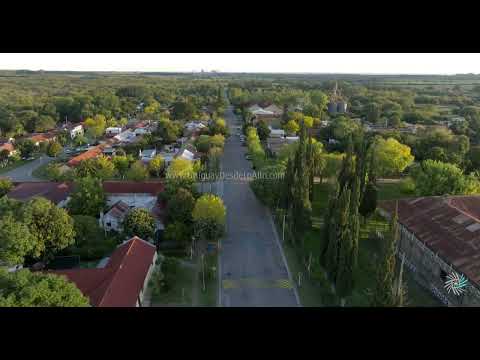 Video aéreo por el pueblo Conchillas en el departamento de Colonia M3 18538 53