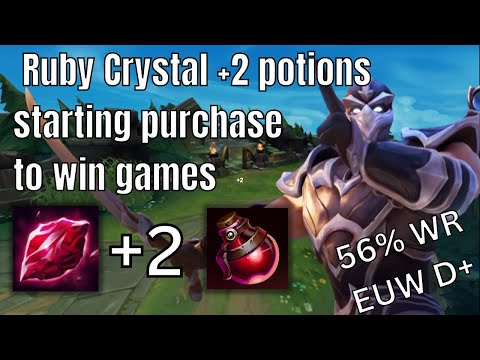 Ruby Crystal + 2 pots is better than Doran's Shield for Tanks after patch 13.4 #leagueoflegends
