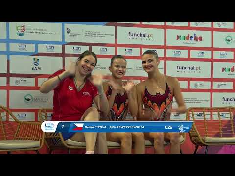 23 08 03   Female Duet Free Routine Preliminary   CZECH REPUBLIC