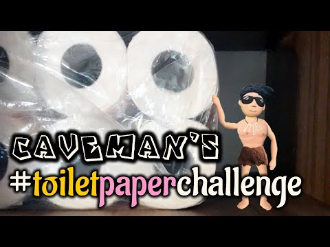No toilet paper? Caveman is Safe - #toiletpaperchallenge