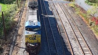 preview picture of video 'Looking Down On A Coal Train In Brunswick'