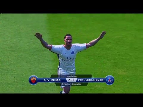 PES2016 1ºjogo online (AS ROMA-3 vs PSG-1)