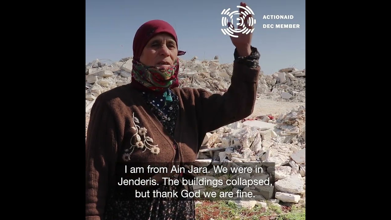 Sitt Hamada talks about the devastation from the eartquake that hut Syria last month.