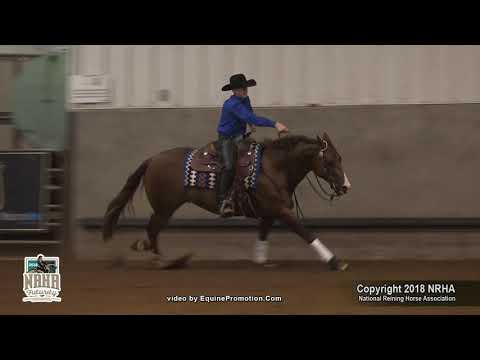 Top Haida ridden by Matt E Dooley   2018 NRHA Futurity 13 and Under