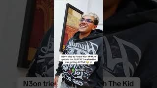 N3on tried to follow Rich The Kid upstairs but QUICKLY realized he was getting ACTIVE 😭💀