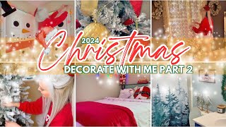 *NEW* 2024 CHRISTMAS DECORATE WITH ME PART 2!  EXTREME CLEAN + DECORATE FOR XMAS!!