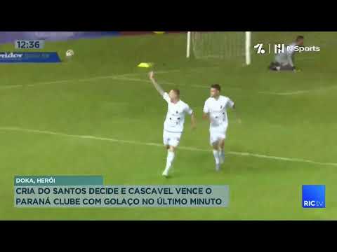 Cria do santos decide e Cascavel vence o Paraná clube com golaço no último minuto