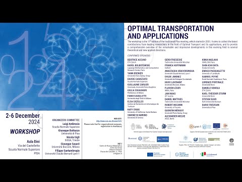 Optimal Transportation and Application - 2 December 2024