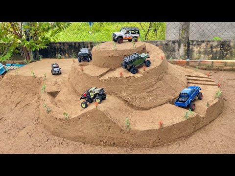 RC Cars Extreme Hill Climb Challenge | Who Can Reach the Top?⛰️Rc Defender Jeep Bronco Hilux …