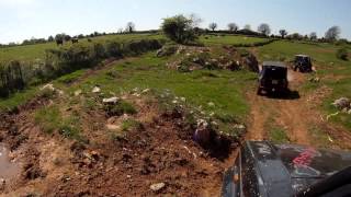 preview picture of video 'Driving around West Harptree offroad site in Jeep XJ'