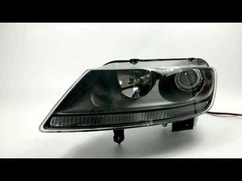 VW Phaeton Custom Headlights - Profile Pivot Halos + Strips Switchback