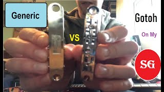 Video thumbnail for Generic Import VS Gotoh Tunomatic Bridge by Bad Motivator