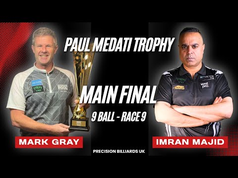 Mark Gray vs Imran Majid - 9 Ball - Race 9 - Paul Medati Trophy Main Final 2018