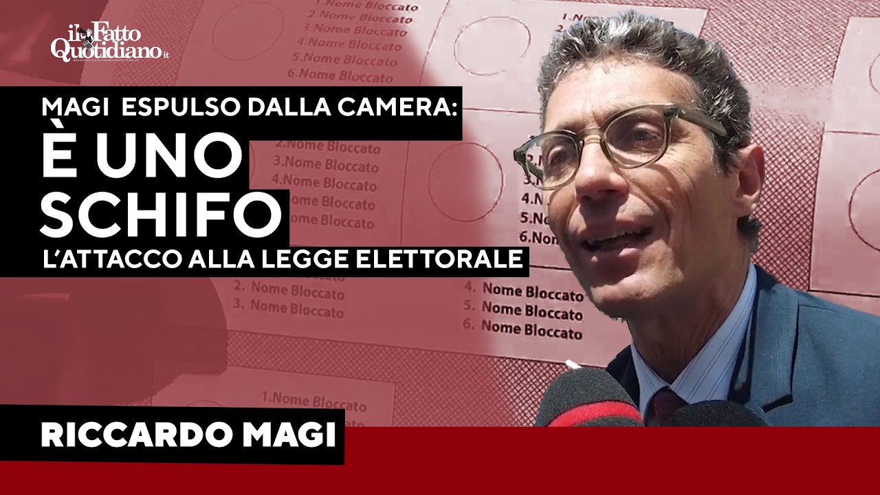 Magi alla Camera dopo l’espulsione: “È peggio della legge truffa, il tuo voto non conta”
