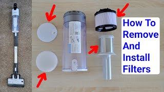 Levoit LVAC-200 Cordless Stick Vacuum – How To Remove And Install Filters