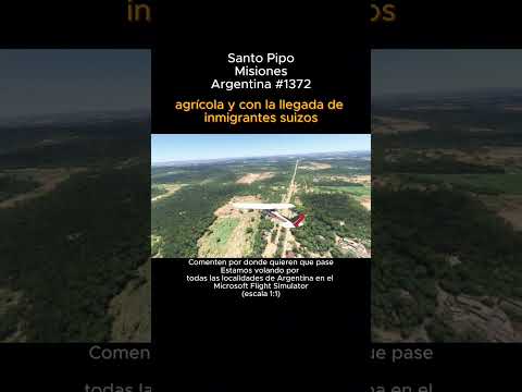Santo Pipo, Misiones desde el Microsoft Flight Simulator #santopipo #misiones #msfs #argentina