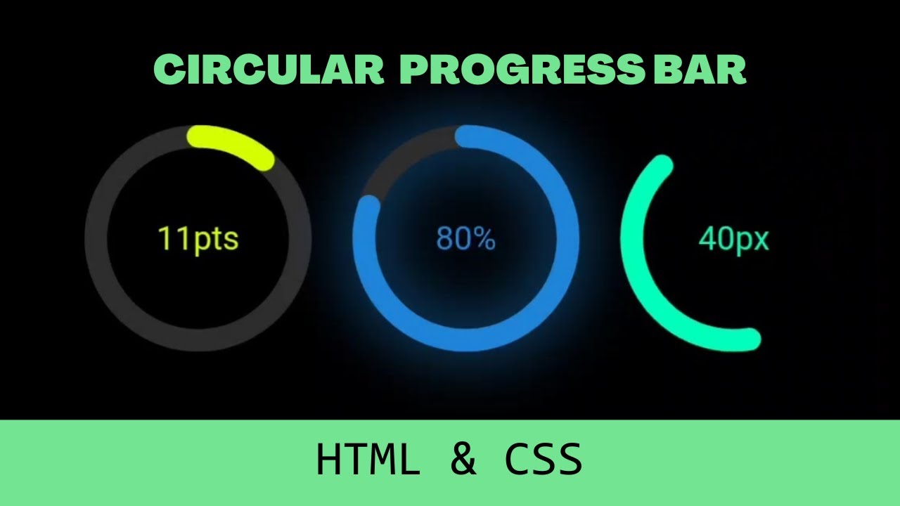 HTML & CSS Tutorial 2023: Build an Animated Circular Progress Bar Step-by-Step