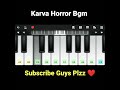 Karva Horror Bgm Easy Piano Tutorial
