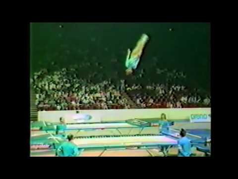 Trampolin VM i Paris, Frankrike 1986 - Eleonor Östergren 13:e plats