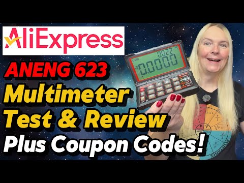AliExpress Aneng 623 Folding Multimeter Review & Test Plus Coupon Codes!