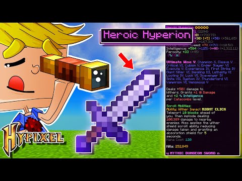 Bought HYPERION for 3 TRILLION!  COINS without end!  - Minecraft Hypixel Skyblock #152