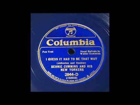 I Guess It Had to Be That Way - Bernie Cummins and his Orchestra (1933)
